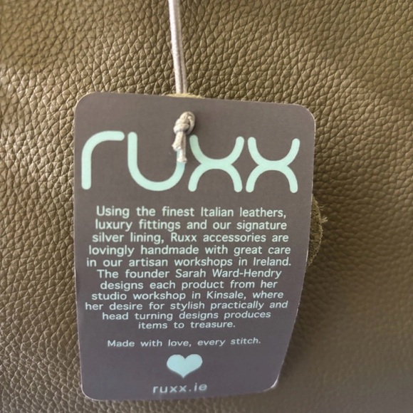 Ruxx Slouch Bag Mushroom Green Italian leathers Adjustable Strap - Picture 9 of 9